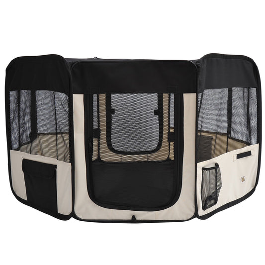 Outdoor 49.2-inch Soft Pet Playpen Folding Tent Kennel Puppy Cat Dog