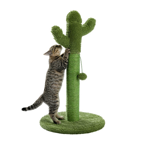 Cactus Cat Scratching Post with Natural Sisal Rope